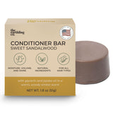 The Earthling Co. Conditioner Bar - Promote Hair Growth, Strengthen & Moisturize All Hair Types - Paraben & Sulfate Free formula with Natural Ingredients for Dry Hair (Sweet Sandalwood, 1.8 oz)