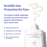 Supergoop! Unseen Sunscreen - SPF 40-0.5 fl oz - Invisible, Broad Spectrum Face Sunscreen - Weightless, Scentless, and Oil Free - For All Skin Types and Skin Tones