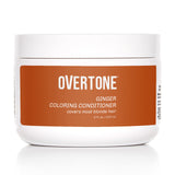 oVertone Haircare Semi-Permanent Color Depositing Conditioner with Shea Butter & Coconut Oil, Ginger, Cruelty-Free, 8 oz