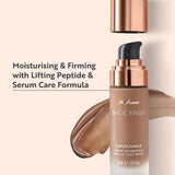 M. Asam MAGIC FINISH Supercharge Serum Foundation Deep Almond (1.01 Fl Oz) - Moisturizing Make Up & Firming Face Serum In One, Anti-aging CC Cream With Optimal Coverage & Hyaluronic Acid