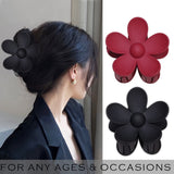 Hair Claw Clips Flower Hair Clips 8PCS Cute Hair Clips Large Matte Hair Clips Daisy Hair Clips Big Claw Clip Strong Hold Jaw Clip Large Hair Clamps For Women Thick Hair 8 Colors