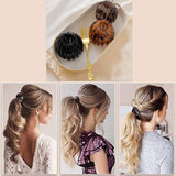 7PCS Bird’s Nest Hair Clip,Expandable Ponytail Holder Clip,Vintage Geometric Retractable Hair Loops Hair Accessories for Women and Girls (7PCS A)