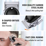 Ufree® Hair Clippers for Men Professional, Beard Hair Trimmer, Cordless Barber Clippers Supplies, Hair Cutting Kit, T Liners Edgers Clippers, Mens Grooming Kit, Birthday Gifts for Men Women, Black