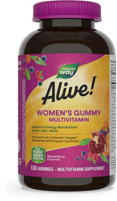 Women’s Daily Gummy Multivitamins - 16 Essential Vitamins & Minerals - Mixed Berry Flavor - 130 Gummies