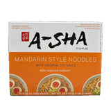 A-SHA Healthy Ramen Noodles with Reduced Sodium - Original Sauce Pack Included, Mandarin Medium Size Noodles - Large 12 Packs (3.35 oz each Pack)