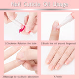 SULLMAR 28pcs Nail Cuticle Oil Pen Gel Nail Oil Pen Nail Nourishment Polish With Vitamins Moisturized Gel Nail Polish Repair Pen For Gel Nails Care