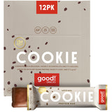 good! Snacks Vegan Cookie Dough Protein Bar | Gluten-Free, Plant Based, Low Sugar, Kosher, Soy Free, Non GMO | 15g Protein (12 Bars)