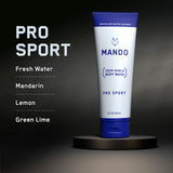 Mando Odor Shield Body Wash - 24 Hour Odor Control - Removes Odor Better than Soap - SLS Free, Paraben Free, Skin Safe - 8.5 Ounce (Pro Sport)