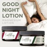 Earthley Wellness, Good Night Lotion, Magnesium Lotion, Apricot Oil, Shea Butter, Mango Butter, Candelilla Wax, Lavender Essential Oil, Lavender Scent (6oz, Regular)