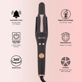 ELLA BELLA® Automatic Rotating Curling Iron • Auto Hair Curlers • Easy to Use • Digital Display to Accurately Control Temperature • Transform Your Look in Seconds • for Medium to Long Hair Lengths