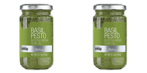 Compagnia Sanremo Pesto DOP Basil Pesto, 6.5 oz SET of 2