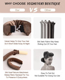 Heatless Hair Curler Overnight Curls Blowout Rods Headband No Heat Curlers to Sleep in Large Rods Hair Rollers Blowout Look for Short Hair Styling Tools Silk Hair Wrap Curling Set Brown