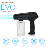 GAMMA+ Evo Nano Mister Cordless Portable Water Sprayer, Disinfect Mist, USB-C Rechargeable for Barber, Salon, Home Use, Black