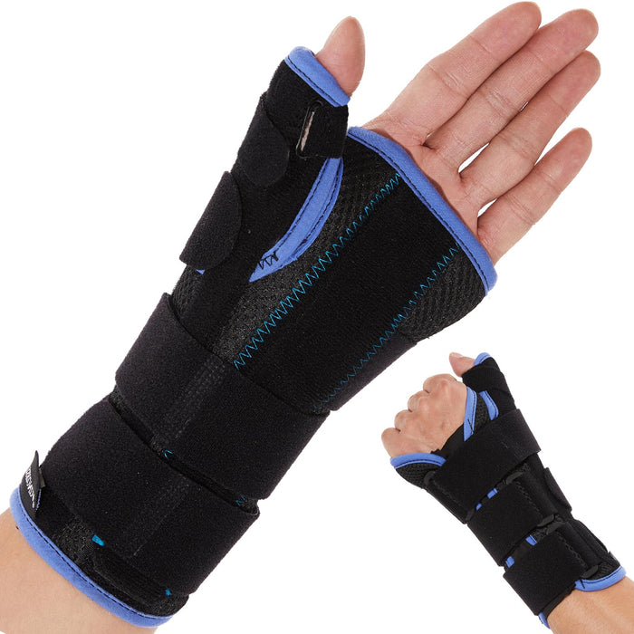 VISKONDA Wrist Brace Thumb Immobilizer Splint Support for De Quervain's Tenosynovitis,Carpal Tunnel Syndrome,Stabilizer for Arthritis,Wrist ganglion cyst,Sprains,Pain Relief (Left Hands, Medium)