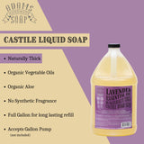 Adams Handmade Soap Thick Organic Castile Liquid Hand Soap 1 Gallon Refill - Lavender