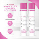 TRI Design Aerogel Hairspray - Non-Toxic Hair Finishing Spray for Styling, Volumizing and Holding Curly Hair with Flexible Hold - For Women and Men - Pack of 2 (10.5 Oz)