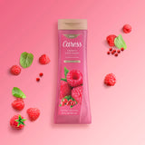 Caress Body Wash for Women, Raspberry & Pink Pepper, Refreshing Shower Gel to Indulge and Pamper Skin, 20 fl oz, 4 Pack