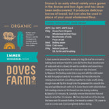 DOVES FARM Organic Emmer Wholemeal Flour | for Bread & Cake Baking | High in Fiber & Protein | Traditional British Stoneground Flour | Kosher & Vegan | Whole Wheat Flour | 35.27 Oz (1kg)