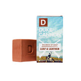 Duke Cannon Supply Co. Big Brick of Soap Bar for Men Leaf + Leather (Amber & Woodsy Scent) Multi-Pack - Superior Grade, Extra Large, Masculine Scents, All Skin Types, Paraben-Free, 10 oz (3 Pack)