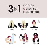 Keracolor Clenditioner MERLOT Hair Dye - Semi Permanent Hair Color Depositing Conditioner, Cruelty-free, 12 Fl. Oz.