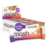 MOSH Peanut Butter Protein Bars, Keto Snack, Gluten-Free, No Added Sugar, Lion's Mane, Supports Brain Health, Recovery, Breakfast To-Go (12 Bars)