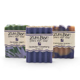 Indigo Wild Zum Bar Goat's Milk Soap - Mother's Day Gift - Lavender Blends - Frankincense-Lavender, Lavender-Rosemary, Lavender-Mint - 3 oz (3 Pack)