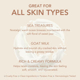 Dionis - Goat Milk Skincare Scented Lotion (8.5 oz) - Made in the USA - Cruelty-free and Paraben-free (Sea Treasures)