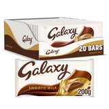 GALAXY Smooth Milk Chocolate Bars for Sharing, Chocolate Gifts, 20 x 200g