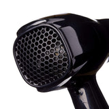 Hot Beauty 1875 Ceramic Hair Dryer, Powerful Fast Drying, Multi-Setting with Comb Attachment, Additional Detangler Included, Slide Bar Switch, Compact for Home & Travel (Black)