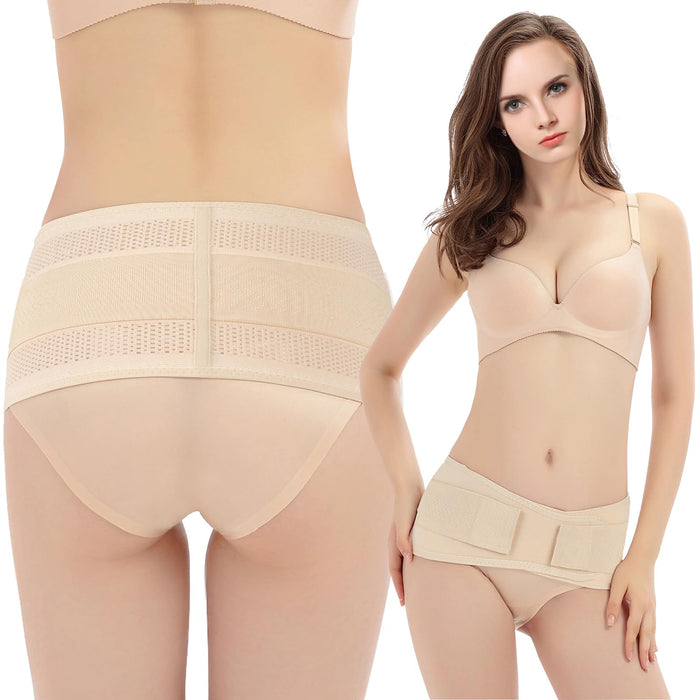 CXNGD Sacroiliac Belt For Women And Men, Sacroiliac SI Joint Hip Belt, sciatica belt, Pelvic Support Belt, Trochanteric Belt, Skintone, M