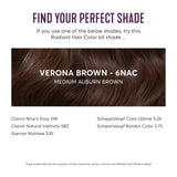 Madison Reed Radiant Hair Color Kit, Medium Chocolate Brown for 100% Gray Coverage, Ammonia-Free, 6NAC Verona Brown, Permanent Hair Dye, Pack of 1