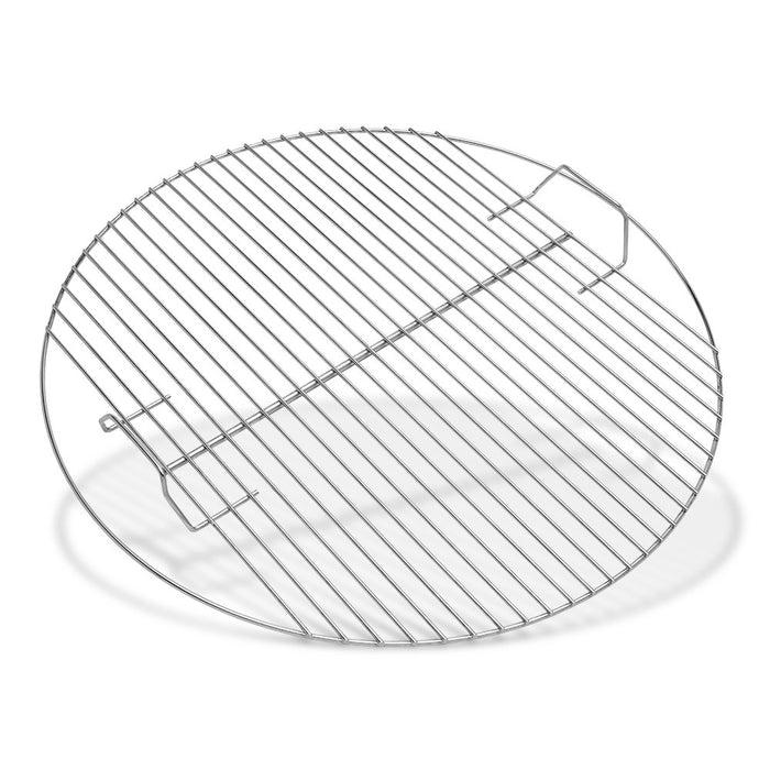 Weber Cooking Grate Silver 21.5" – Heavy‑Duty Plated Steel with Easy‑Lift Handles, Fits 22" Weber Charcoal & Performer Grills, Kettle