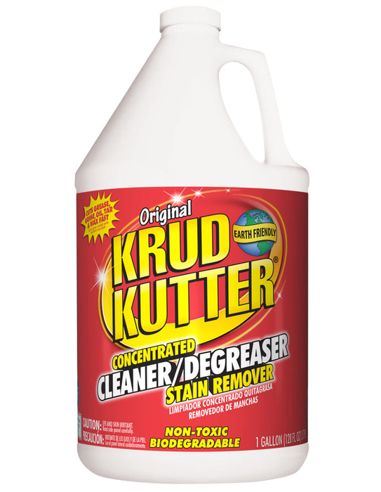 Krud Kutter KK012 Original Concentrated Cleaner Degreaser/Stain Remover with No Odor, 1 Gallon