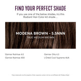 Madison Reed Radiant Hair Color Kit, Medium Brown for 100% Gray Coverage of Resistant Gray Hair, Ammonia-Free, 5.5NNN Modena Brown, Permanent Hair Dye, Pack of 2