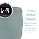 Thinner by Conair Scale for Body Weight, Digital Bathroom Scale in Silver