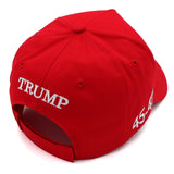 Trump Hat 2024 MAGA Hat 45-47 Embroidered Make America Great Again Donald Trump Slogan with USA Flag Cap Trump Merchandise Gift for Woman Men