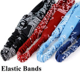 Huachi Bandana Headbands for Women Boho Elastic Hair Bands for Women's Hair Twist Turban Head Wraps Fashion Hair Accessories