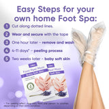 Foot Peel Mask (5 Pairs) - Foot Mask for Baby Soft Skin - Remove Dead Skin, Dry, Cracked Feet & Callus, Foot Spa, Made with Aloe Vera Extract for Women and Men Feet Peeling Mask Exfoliating, Lavender