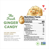 GIN GINS Original Ginger Chews – Natural Fresh Ginger Candy by The Ginger People – Individually Wrapped Healthy Candy – Original Flavor – Large 1 lb Bag (16oz) – Pack of 1