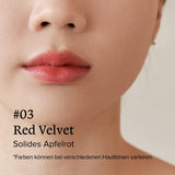 Melixir Vegane Lippenbutter #03 Red Velvet(getönt) (+8 weitere Farben) 3.9 g, bienenfrei, ohne Petrolatum, tief nährender veganer Lippenbalsam auf pflanzlicher Basis