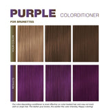 Celeb Luxury Purple Hair Color Depositing Colorwash Conditioner for Brunettes + Bondfix Bond Rebuilder, Semi Permanent Hair Color, Vegan Hair Dye