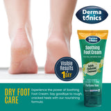 Dermatonics Soothing Foot Cream - 10% Urea with Manuka Honey, Exfoliating and Softening Balm, Moisturizer for Dry, Cracked Heels, and Rough Skin, Rehydrating for Feet, Elbows & Hands - 2.46 oz Tube