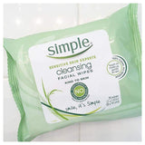 Simple Cleansing Facial Wipes (Boxed 6 packs x 25 wipes) Total 150 Wipes