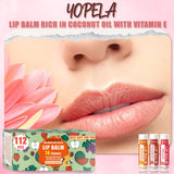 YOPELA 112 Pack Natural Lip Balm Bulk Lip Moisturizer with Vitamin E and Coconut Oil - Hydrating, Moisturizing, Soothing, and Repairing Dry and Chapped Lips - 14 Flavors - Non-GMO Mother's Day Gifts