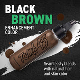 Tomb45 Beard & Lineup Enhancement (Brown/Black) - Water-proof, Shampoo safe, Safe on Skin