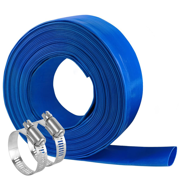 Eastrans 3 inch x 25 FT Pool Backwash Hose,5 inch Width When Pool Hose Lay-Flat, Heavy Duty Discharge Hose, Weather and Burst Resistant, Best Pool Hoses for Inground Pools,Pool Drain Hose