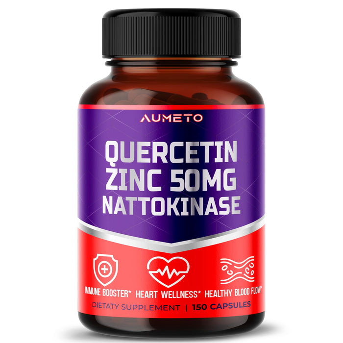 Zinc Quercetin 10:1 Immune Support with VIT C VIT D3 Bromelain Elderberry Turmeric Echinacea Ashwagandha Ginger 150 Days Supply (150 Count (Pack of 1))