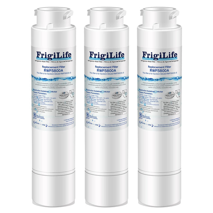 FrigiLife Refrigerator Water Filter Compatible with Frigidaire EPTWFU01, EWF02, Pure Source Ultra II, 3PACK