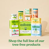 Caboo Tree Free Flushable Wipes, Certified Flushable, Septic Safe, Eco Friendly, Unscented Flushable Wipes for Adults made with Bamboo Viscose (Pack of 3, Total of 180 Flushable Wipes)