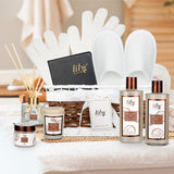 Mothers Day Spa Gift Baskets Body and Bath Set 18Pcs Bath and Body Gift Basket Works For Women and Men Spa Kit Gifts Set Coconut Gift Basket Set for Fathers Day Birthday Gifts for Women Christmas